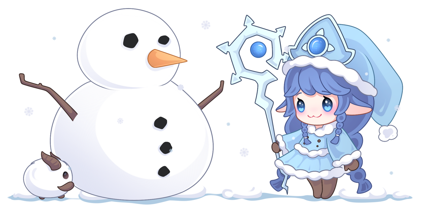 lulu + snowman lulu + snowman