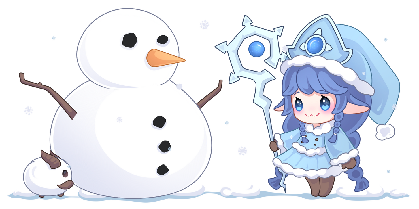 lulu + snowman lulu + snowman